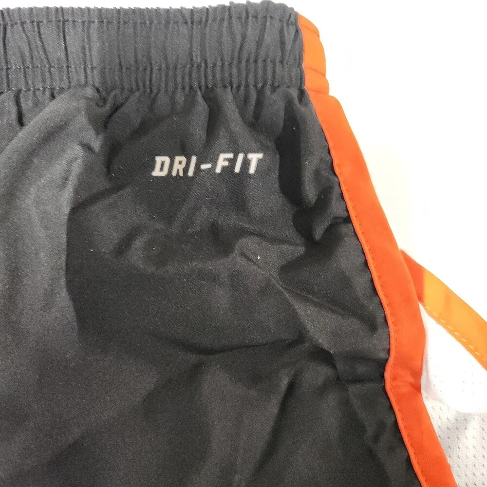 Nike Oregon State Beavers Dri-Fit Running Shorts Youth S 8 Black Orange 141